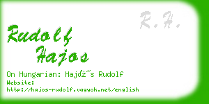 rudolf hajos business card